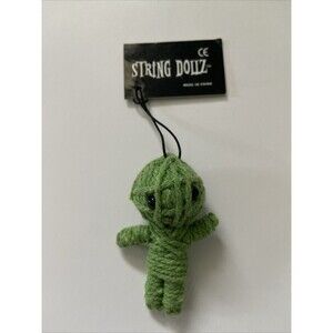 String Dollz Sam Soother Green Natural Healer Lucky Peace 2” Hippy Spiritual Emo